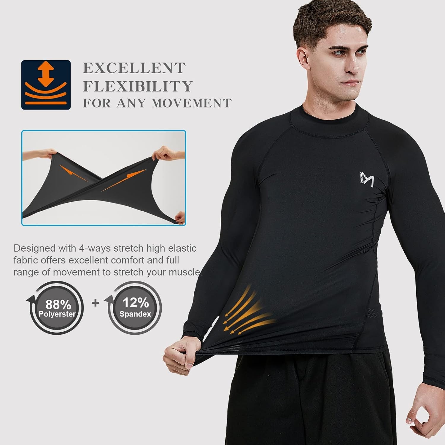 compression shit men long sleeves