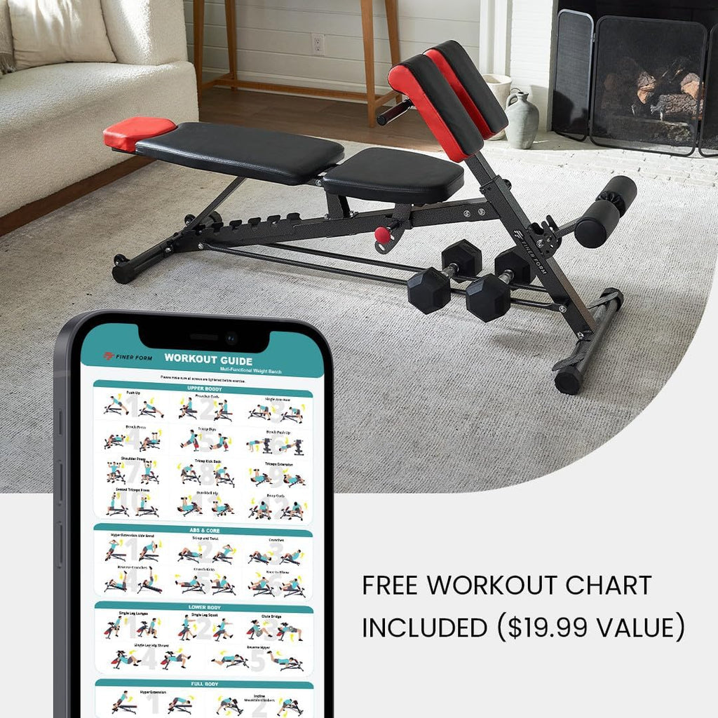 Weight Bench for Full All-In-One Body Workout 