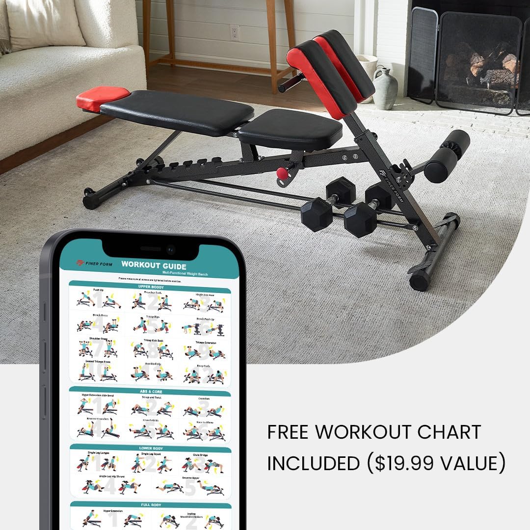 Weight Bench for Full All-In-One Body Workout 
