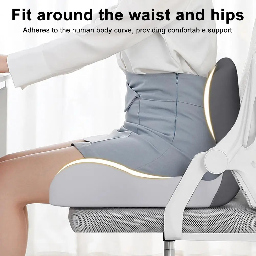 L-Shaped Seat Cushion Ergonomic Memory Foam Seat Cushion with Lumbar Support for Tailbone Pain Relief L-Shaped Back for Office