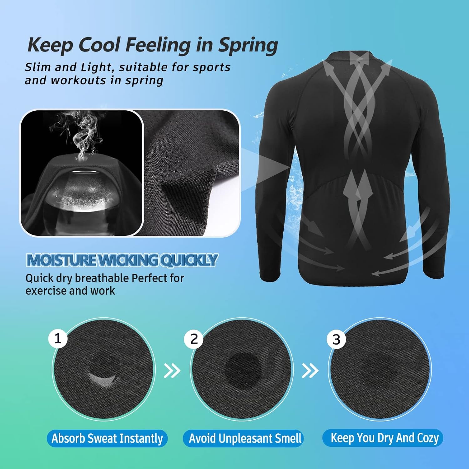 compression shit men long sleeves